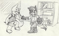 $5 Sketches: Halt Villain!
