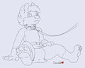 Nik - Leashed lil' Pup by ChocolateKitsune