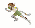 Running Cat by VioletHuskey
