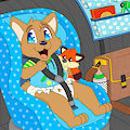 Kiba in the Car seat (4) by KibaSWolf