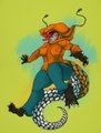 Falling Through a Colorful Void by Skink