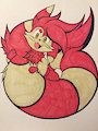 Joshy Hugging his Huge Tail by FuzzyTube