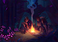 By the Campfire by Demesejha