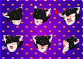 My OC Ken The Wolf's sexual yaoi faces~ by xXKenTheWolfXx