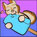 Muskie with his yummy ice cream <3