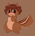 Semi-feral chipmunk design SOLD