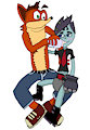 Crash B: Crash Babying Nina (by supershadow6) by BorromeanProductions