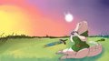 Peaceful Sunset In Hyrule by Skink