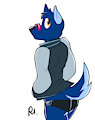 Letterman Doggo by bluecoffeedog