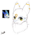 Doodling headshot