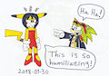 Tommy as Lisa Simpson