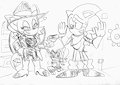 Rudy Rouge meets Sonic and Wild Sal by ClassicSatAmSonic