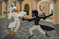 Fencing Birbs by Mewwie