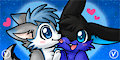 [Commission] Valentine's Day Theme Couple Avatar Batch by Veemonsito