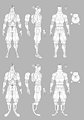 Character design: cyberpunk runner - revised