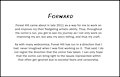 Forward