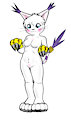 Gatomon with no outfit