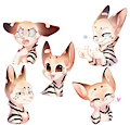 5 emotions of serval by VallSh
