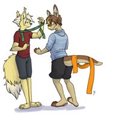 Joltie and Mocha by floe