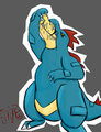Feeling blue while i chew~ by feathers