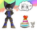 every one likes cake and puppy dogs :)