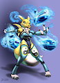 Renamon Diamond Storm by arashidrgn