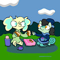 Picnic pals♫ by Caitsith511
