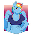 Rainbow Dash by dunnowhattowrite
