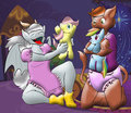 Playing ponies by Feefers