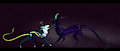 Glytch Origins: Siniy and Relix by VxlocityBlue
