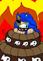 95 Sonic squeezed by snake