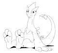 Lugia's feet by DrJavi