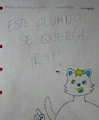 alumno se quería escapar
