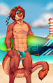 Obsidian Palace - Surfer Dude by BastionShadowpaw