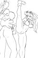 high kick Arina by joykill
