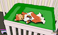 Shh, Sleeping Cub! by nakiekitsunepuppy