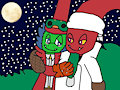 Dr. Krankcase and Chef Pepper Jack under a starry night sky