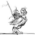 A Mouse Knight On His Noble Steed