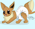 Padded Eevee by KibaFoxs