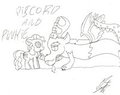 pinkie and discord by marchangel98