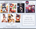 2018 Commission Sheet