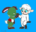 The Bunny and the Lamb (by Joaoppereiraus)