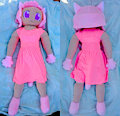 Life-size cat girl plush