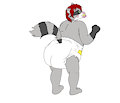 Diaper butts...