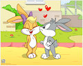 Bunny Kiss (Baby Bunnies remake) by andybunny