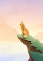 Lynx on a hill by Noxor