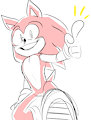 pink sonic! by scoutkin