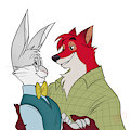 English Bunny and American Fox