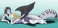 Monochrome cuddles by JillianCorvus