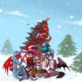 Our cosy Xmas group ^^